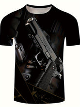 Załaduj obraz do przeglądarki galerii, 3D Gun Print T-Shirt