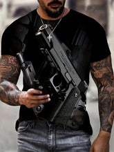 Załaduj obraz do przeglądarki galerii, 3D Gun Print T-Shirt