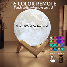 Charger l'image dans la galerie, Personalized 3D Moon Lamp