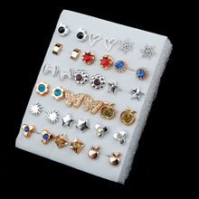 Charger l'image dans la galerie, 18/36/100Pairs Mixed Stud Earrings