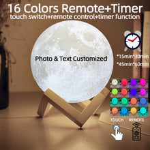 Charger l'image dans la galerie, Personalized 3D Moon Lamp